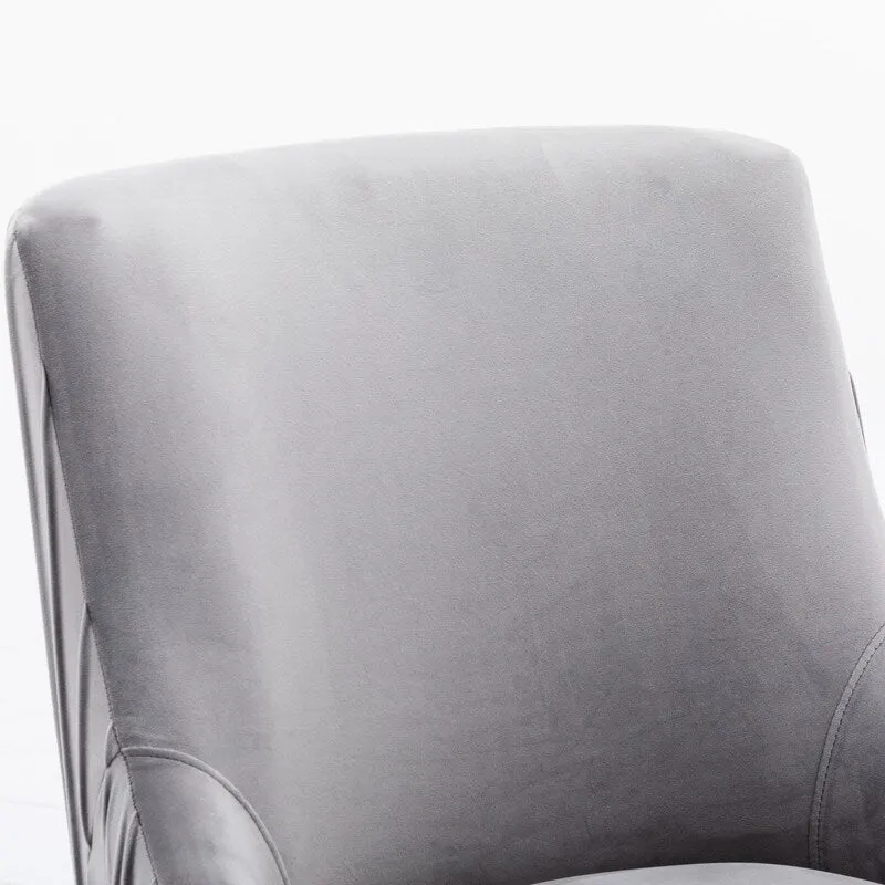 SEYNAR Mid Century Velvet Accent Dining Chair Set of 2 with Rear Handle