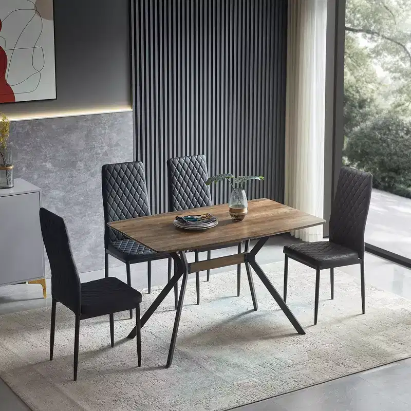 Okak Modern Minimalist Wood Dining Table Kitchen Table for Dining Room