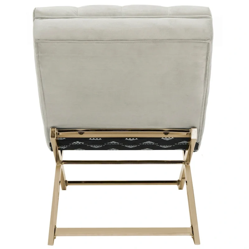 SAFAVIEH Cheri Chaise with Round Pillow - 65Wx23Dx33H