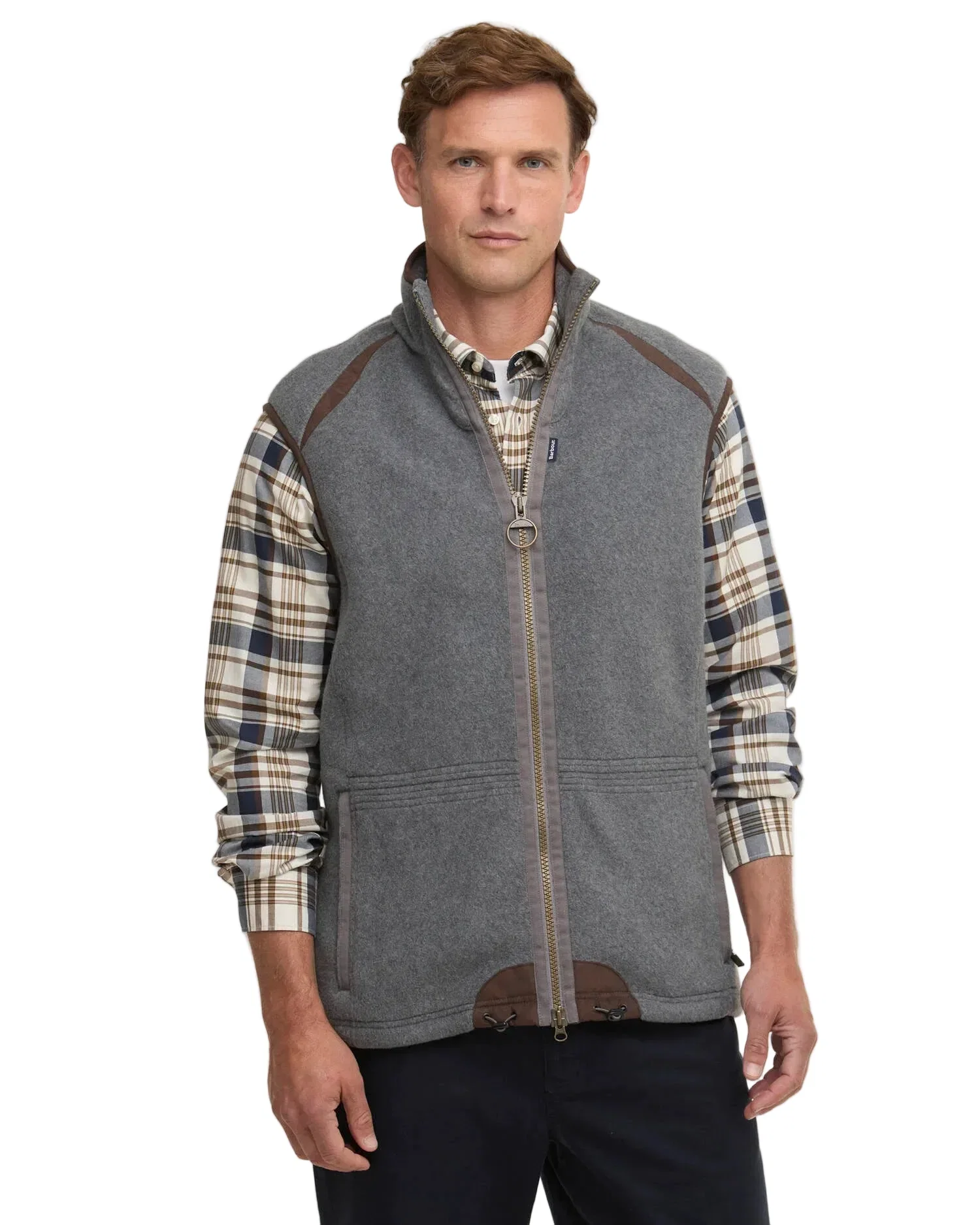 Mens Fleece Gilet - Dark Grey Marl