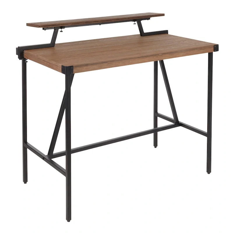 Gunn Stand Up Desk with Removable Shelf – Adjustable Height Standing Desk for Home Office