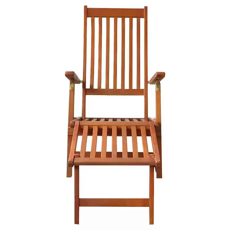 vidaXL Deck Chair Solid Acacia wood Standard Foldable Deck Chair