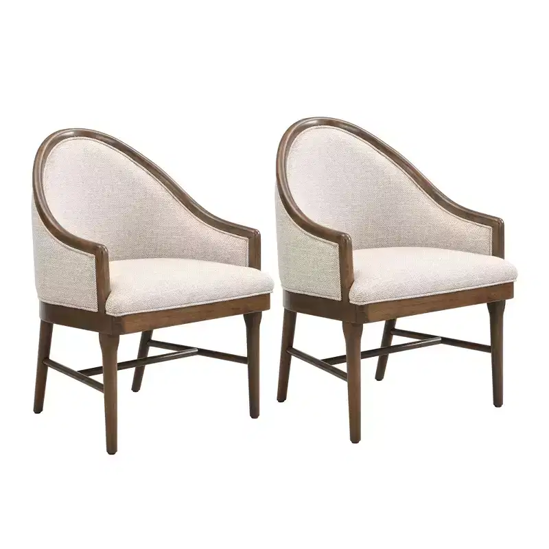 Christopher Knight Home Thiago Modern 7 Piece Rubberwood Dining Set with Curved Backrest and Oval Table