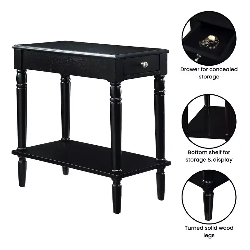 French Country No Tools Chairside Table