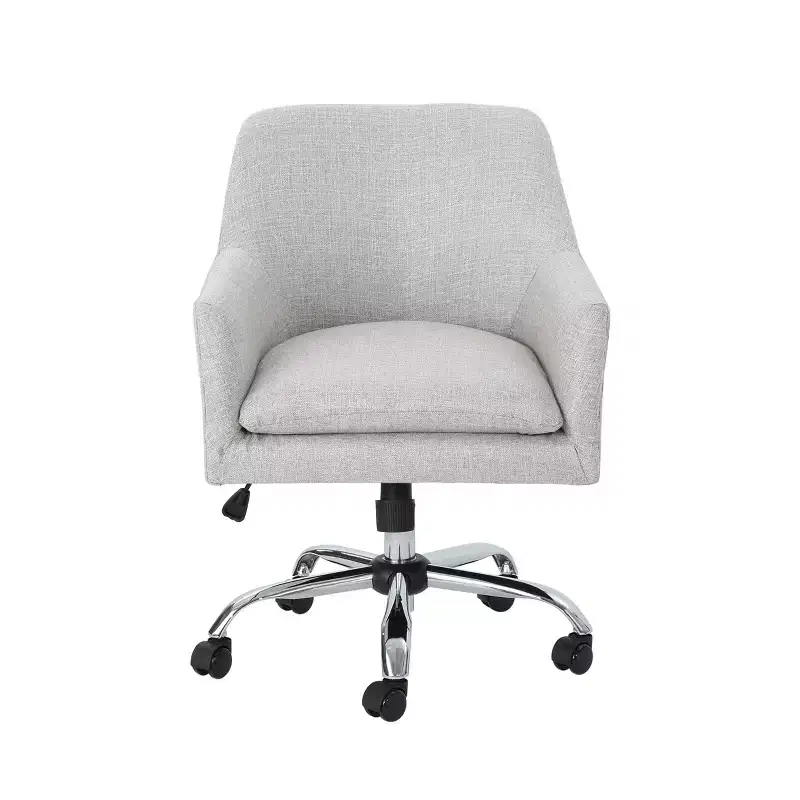 GDFStudio Morgan Mid-Century Modern Adjustable Height Fabric Home Office Chair