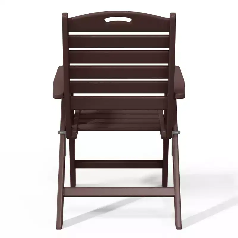 WestinTrends Malibu HDPE Adjustable Highback Folding Patio Dining Chair