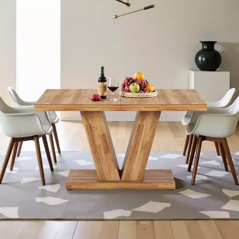 Farmhouse Rectangular Dining Table – Seats 4 to 6