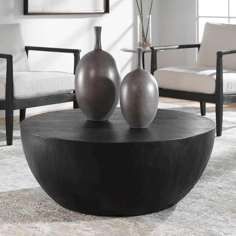 Uttermost Lark Ebony Coffee Table - 42 W x 16 H x 42 D