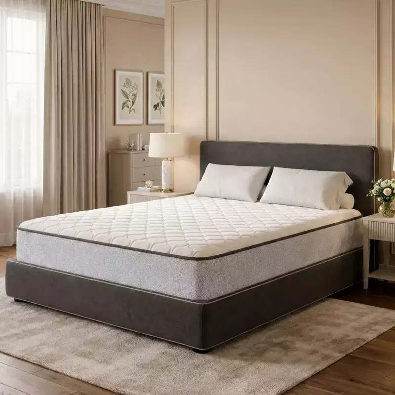 Continental Sleep, 10-Inch Medium Firm Tight top High Density Foam Mattress,