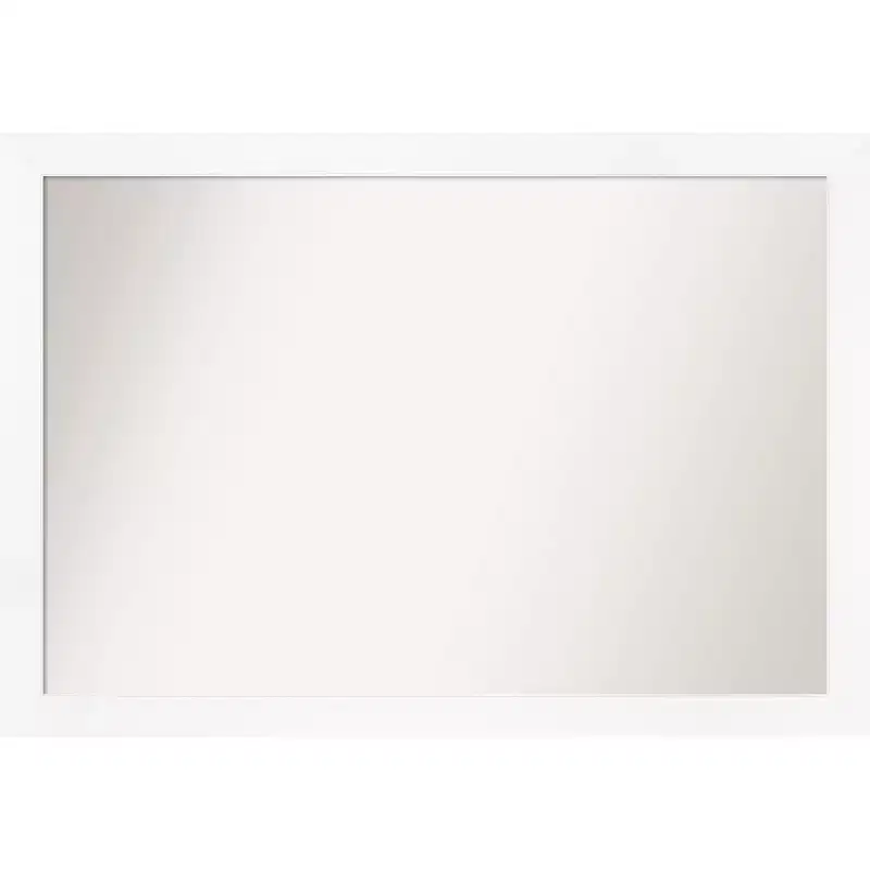 39" x 27" Non-Beveled Narrow Wall Mirror -: Modern Style, Polystyrene Frame, Includes Mount Hardware