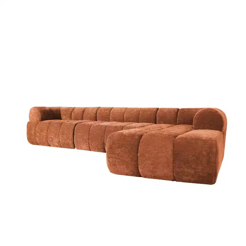 MAYEERTY 122-Inch L-Shaped Sectional Sofa, 2-Piece Fully Assembled, Right-Hand Chaise, High-Density Sponge