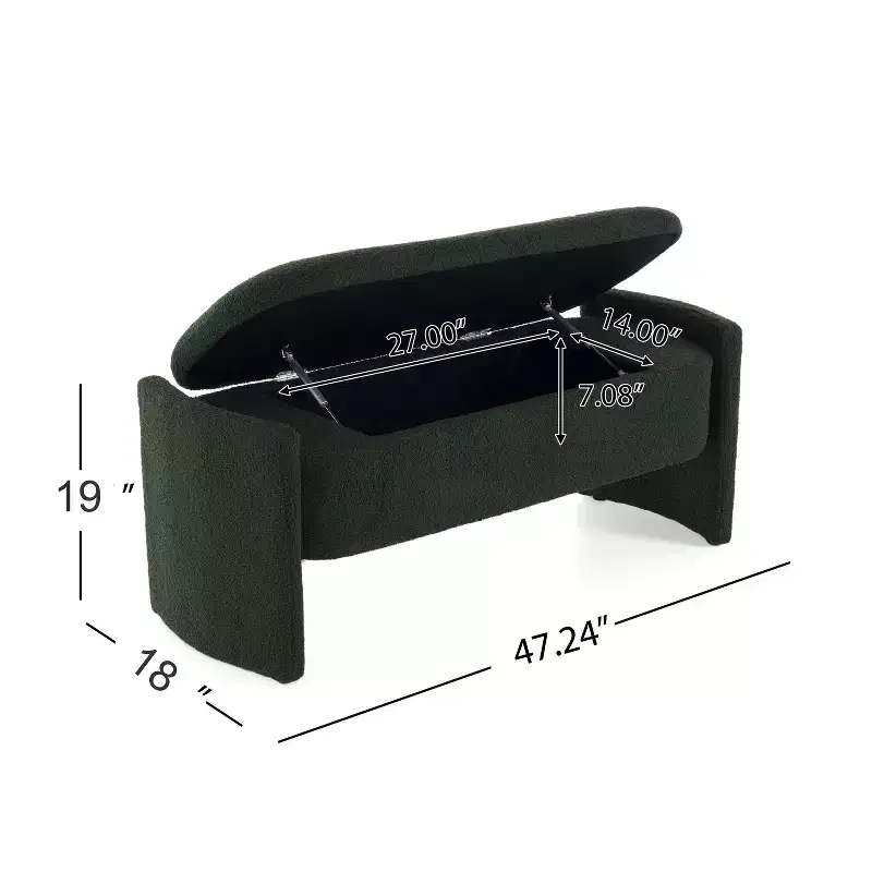 Christopher Knight Home Jacob Modern Boulce Upholstered Storage Ottoman