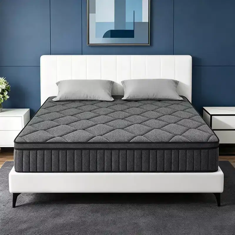 Dyonery 14 Hybrid Memory Foam Mattress in a Box, Pocket Springs for Pressure Relief Support,Medium Firm Full Size Mattress Motion Isolation