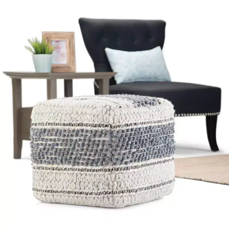 Heyfield Square Pouf - WyndenHall