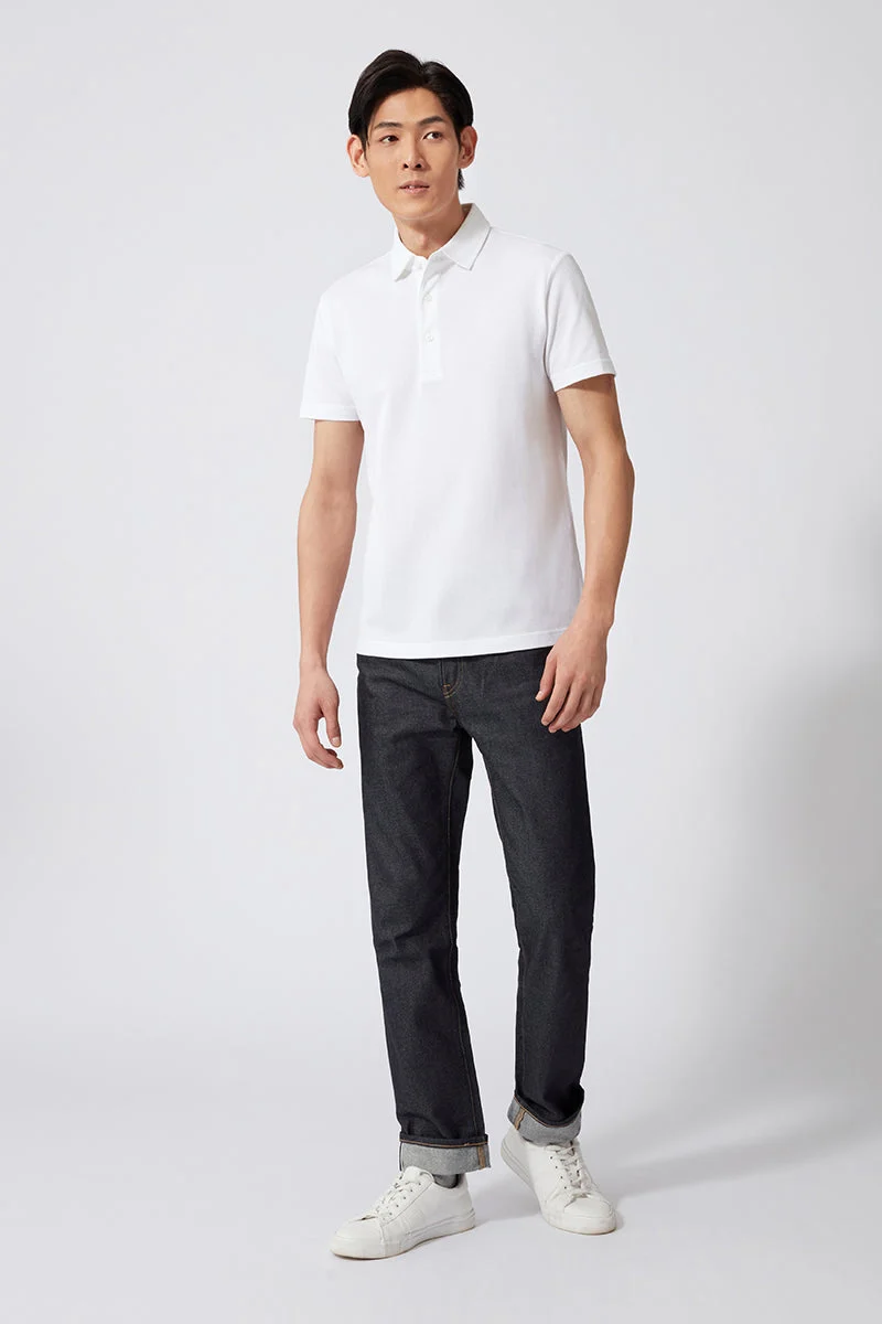 Pique Polo | White
