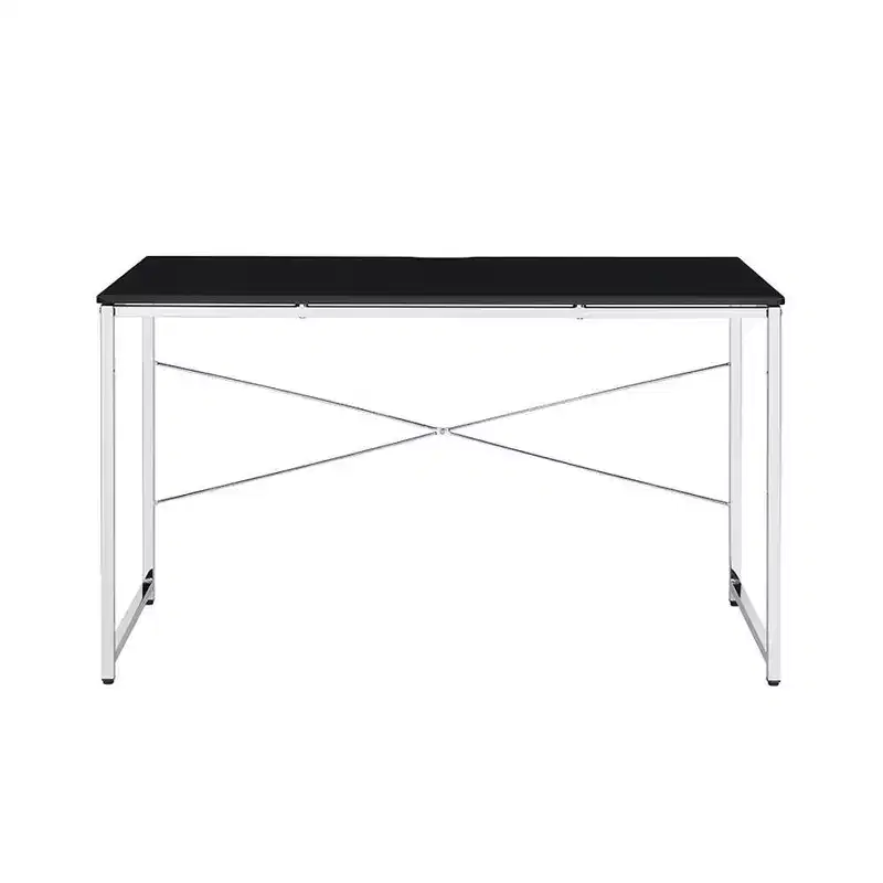 Acme Furniture Tennos Desk Black/Chrome Finish