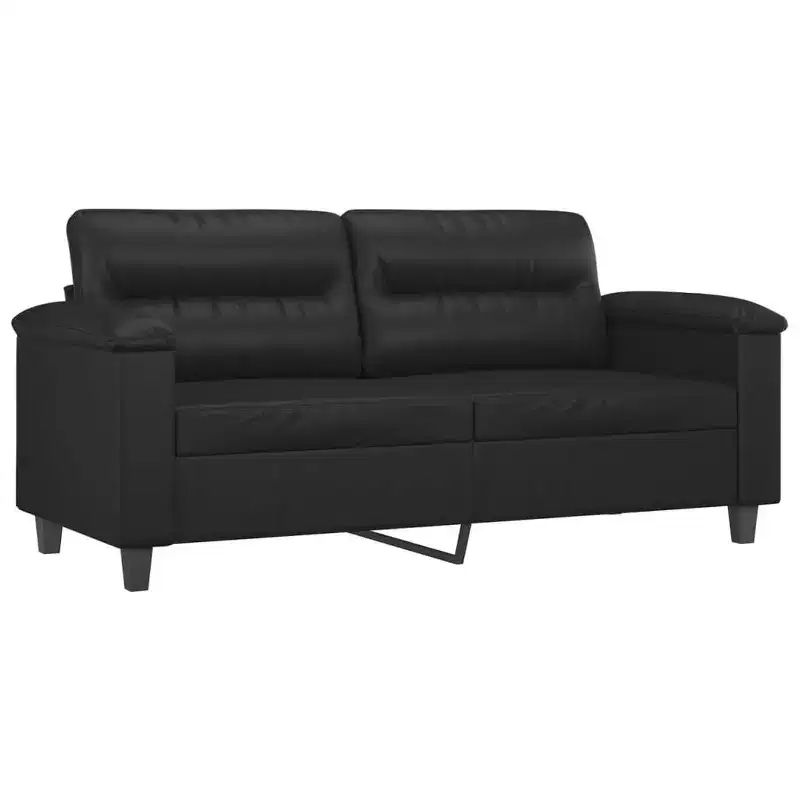 vidaXL Sofa Chair Accent Upholstered Single Sofa Chair Black Faux Leather