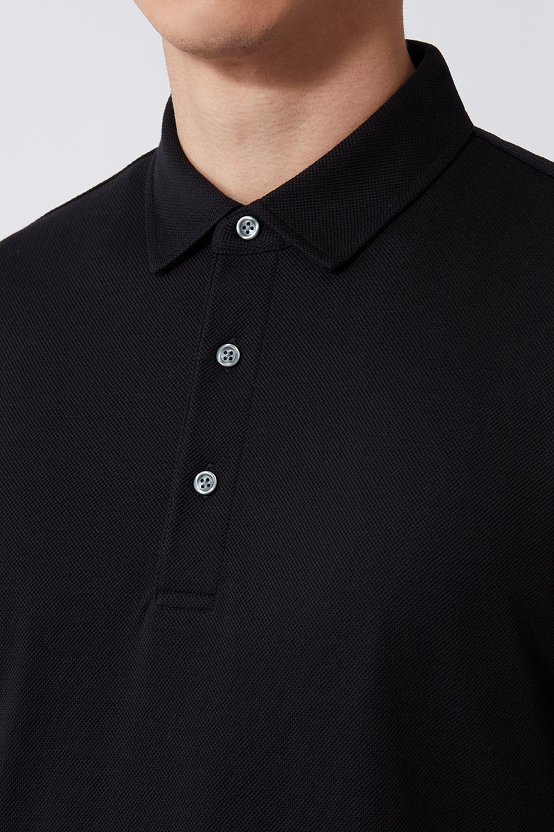 Pique Polo – Black