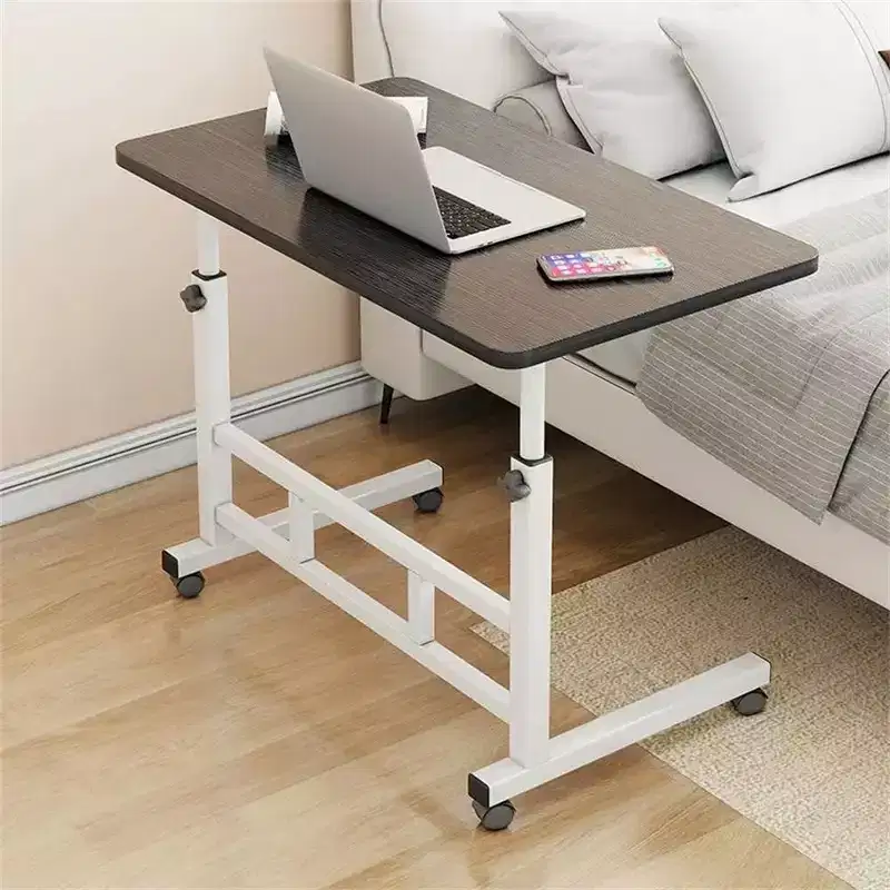 Standing Desk Adjustable Height, Mobile Stand Up Desk with Wheels, Small Computer Desk Rolling Desks, Portable Laptop Desk Home Office Desks