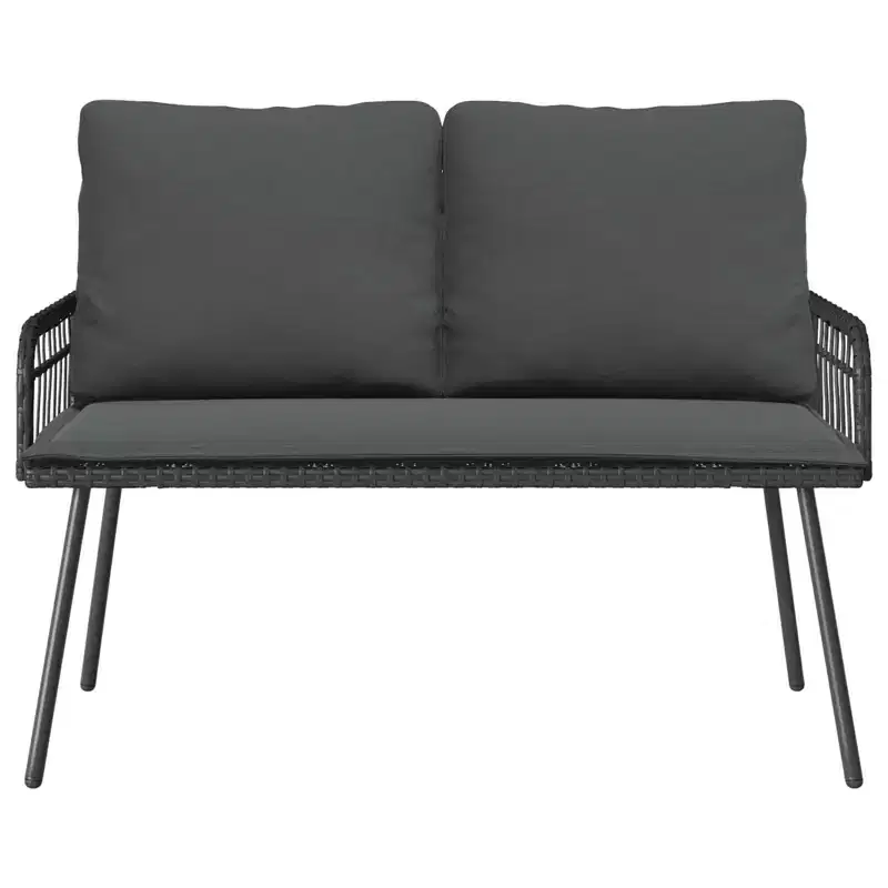 vidaXL Garden Bench Anthracite 44.88 x 25.20 x 35.43 in Steel