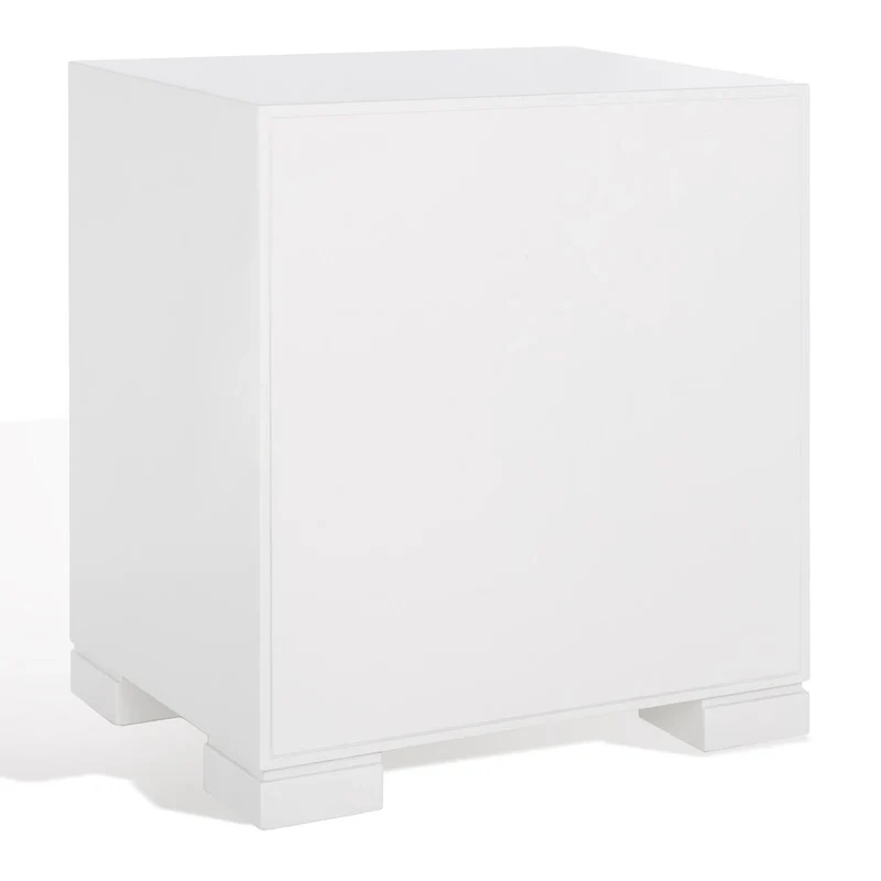 White/ Gold Lacquer Chest - 24Wx18Dx26H