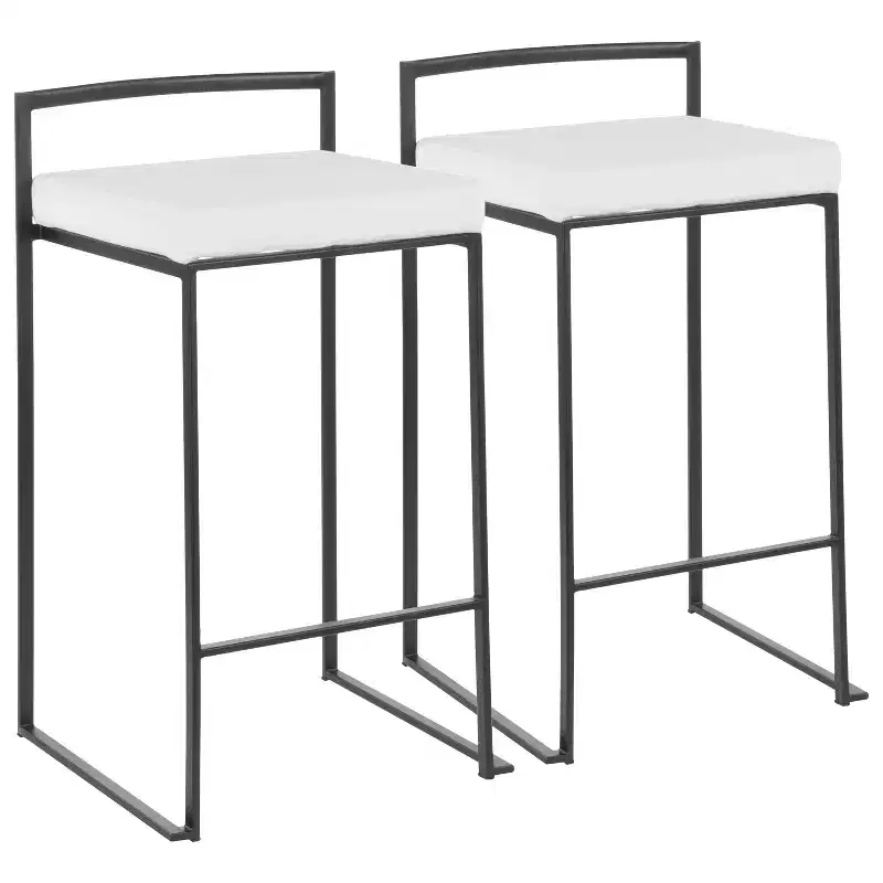 Set of 2 26 Fuji Contemporary Counter Height Barstools - LumiSource