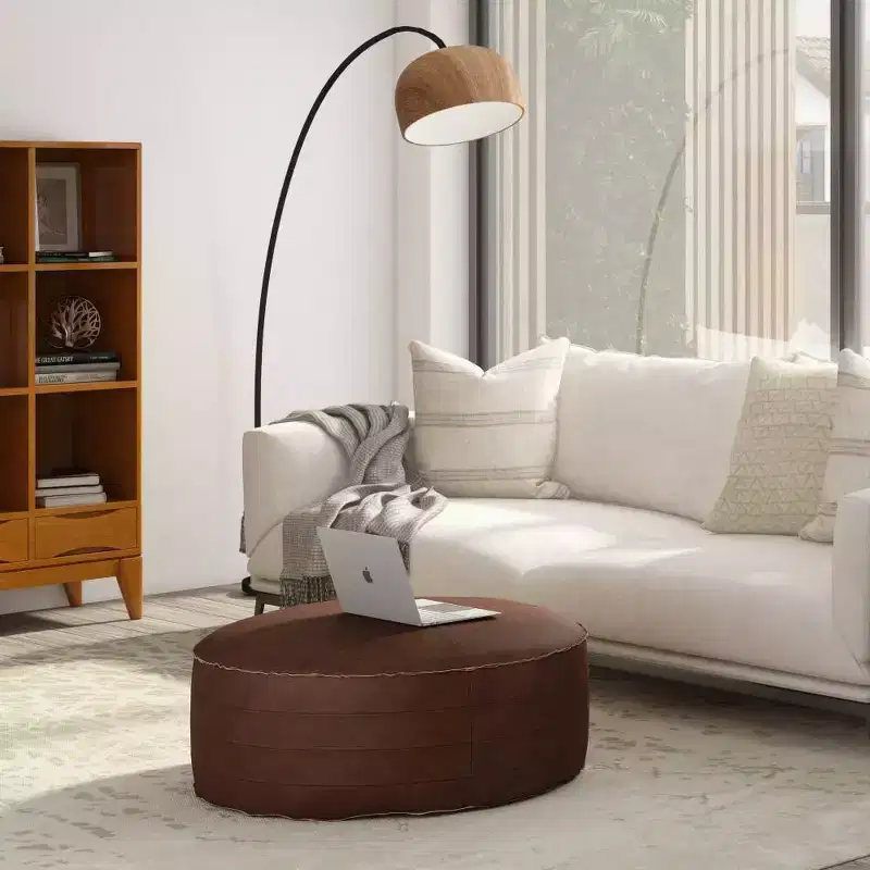 32 Wendal Round Coffee Table Pouf - WyndenHall