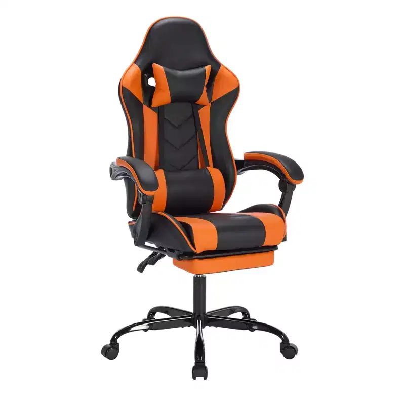 Ergonomic Gaming Chair with Footrest, Massage Lumbar, Headrest & 330 lb Capacity