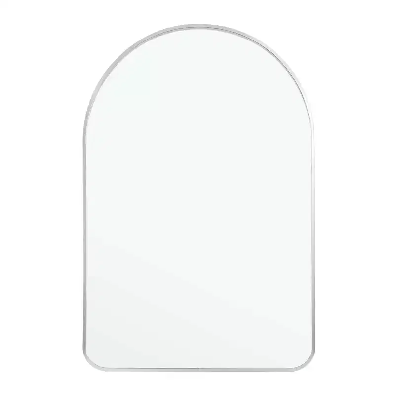 39 Silver Arch Metal Framed Bathroom Vanity Mirror