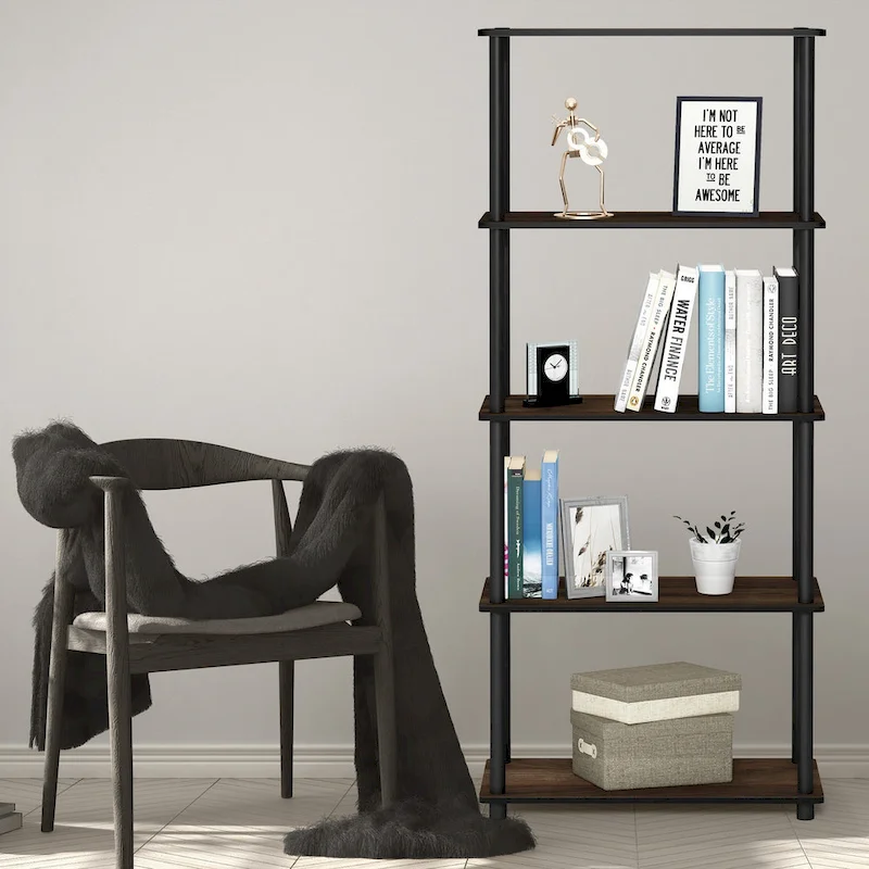 5-Tier Multipurpose Display Rack Shelf - Turn-N-Tube Style