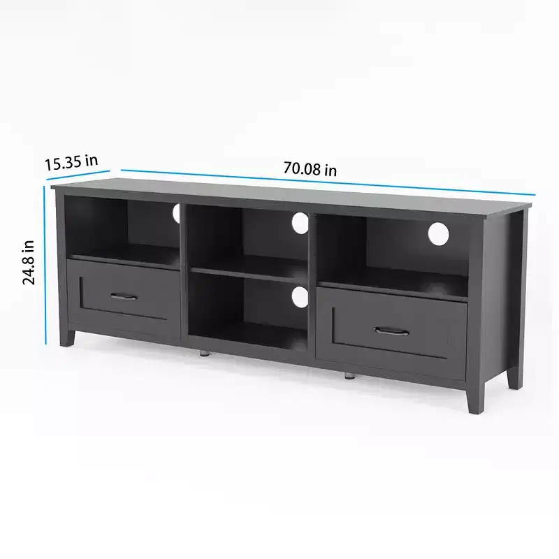 TV Stand For TV Drawers Open Shelf Large Storage Space Kitchen Buffet Table For Dinner Room Living Room Bedroom