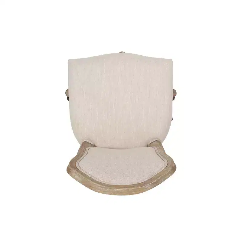 French Country Upholstered Swivel Office Chair