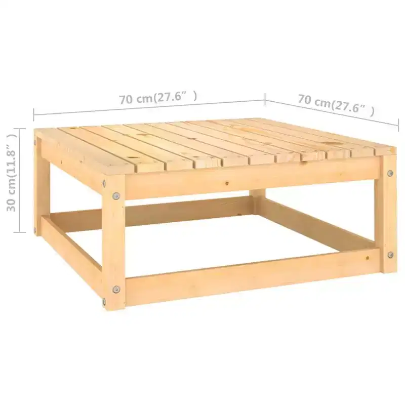 vidaXL Garden Lounge Set Natural pine Solid pine wood Medium Modular