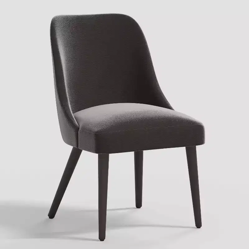 Geller Modern Dining Chair in Shiny Velvet Mystere - Threshold