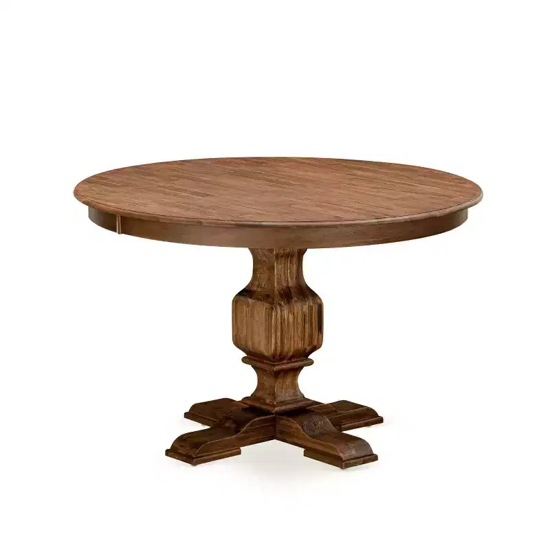 HomeStock 3-Piece Sand Blasted Black Finish Solid Wood Top Dining Table with 2-Chairs