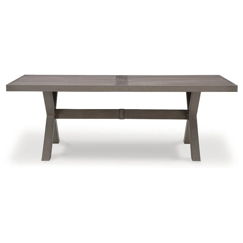 Signature Design by Ashley Hillside Barn Brown/Gray 7-Piece Outdoor Dining Package - 84 W x 42 D x 29 H