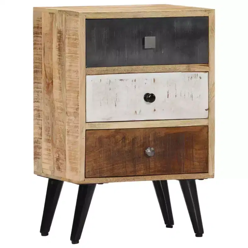 vidaXL Bedside Cabinet 15.7x11.8x23.6 Solid Mango Wood