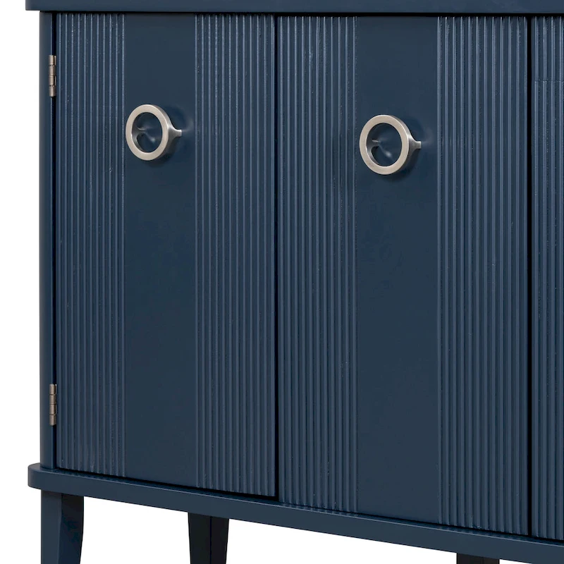 Simple and Atmospheric Solid Wood Veneer Fraxinus Mandschuric Cabinet