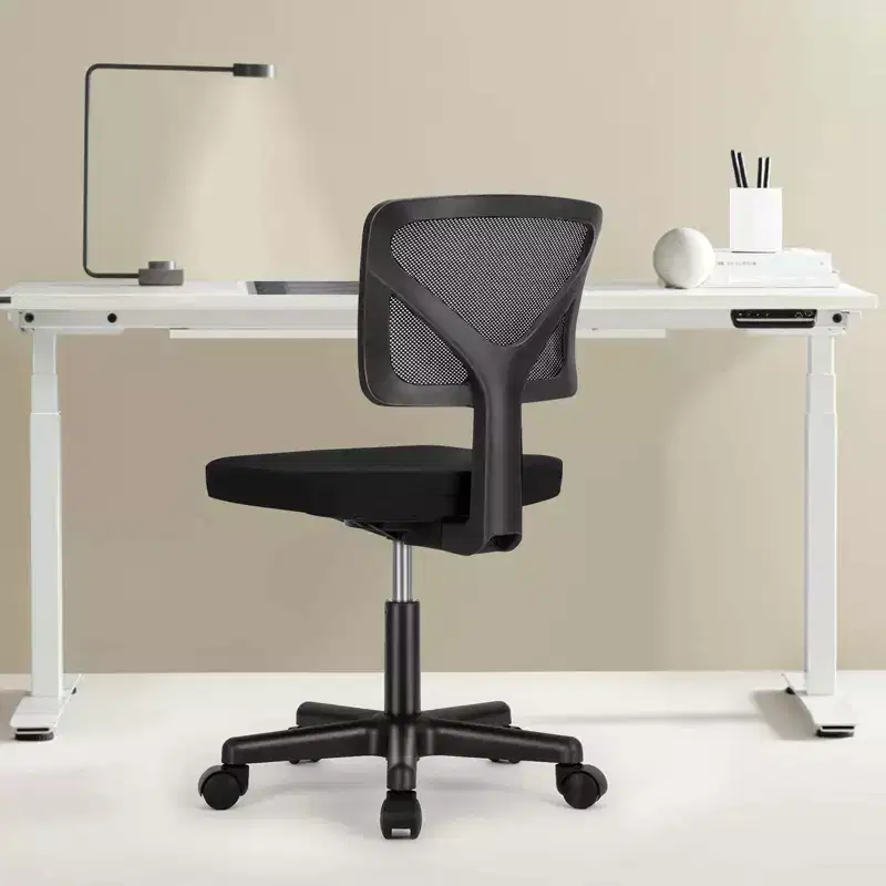 Modern Low-Back Mesh Home Office Desk Chair with Wheels