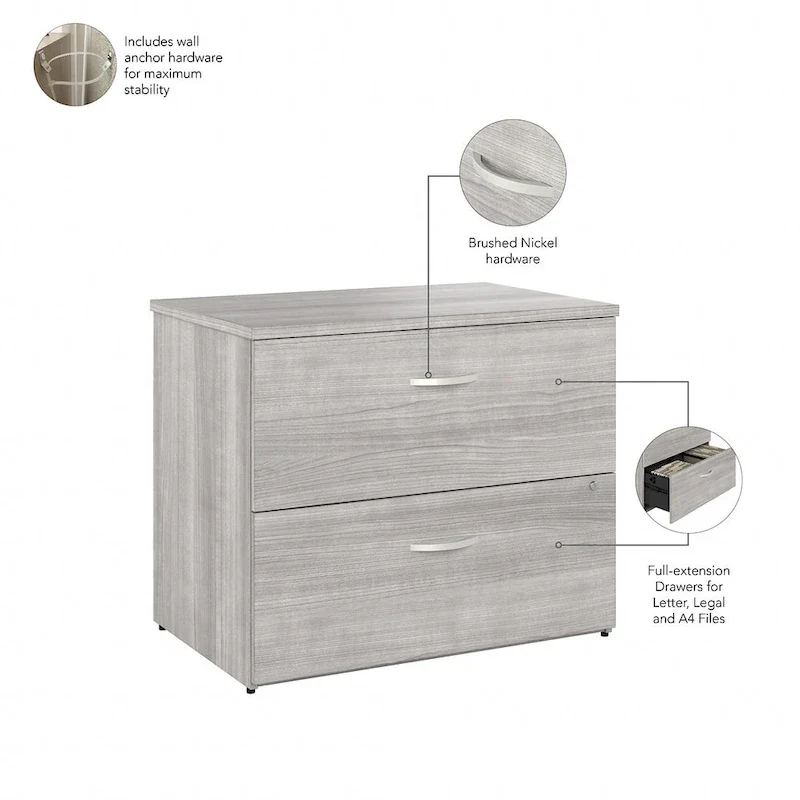 Hybrid 2 Drawer Lateral File Cabinet by