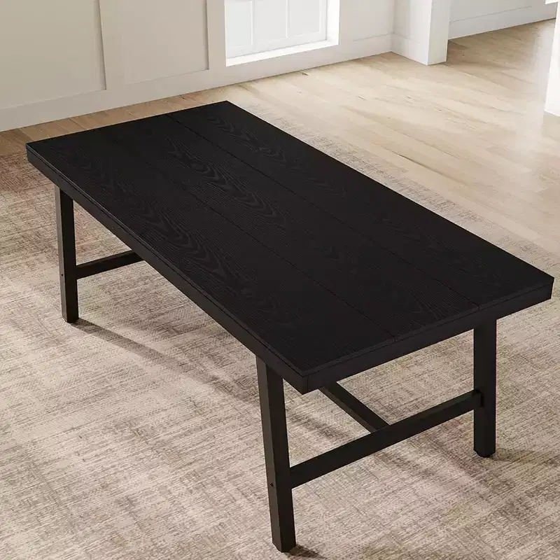 70.87Inch Large Long Dining Table for 6-8 People, Wooden Kitchen Table with Sturty Legs for Kitchen, Dining Room