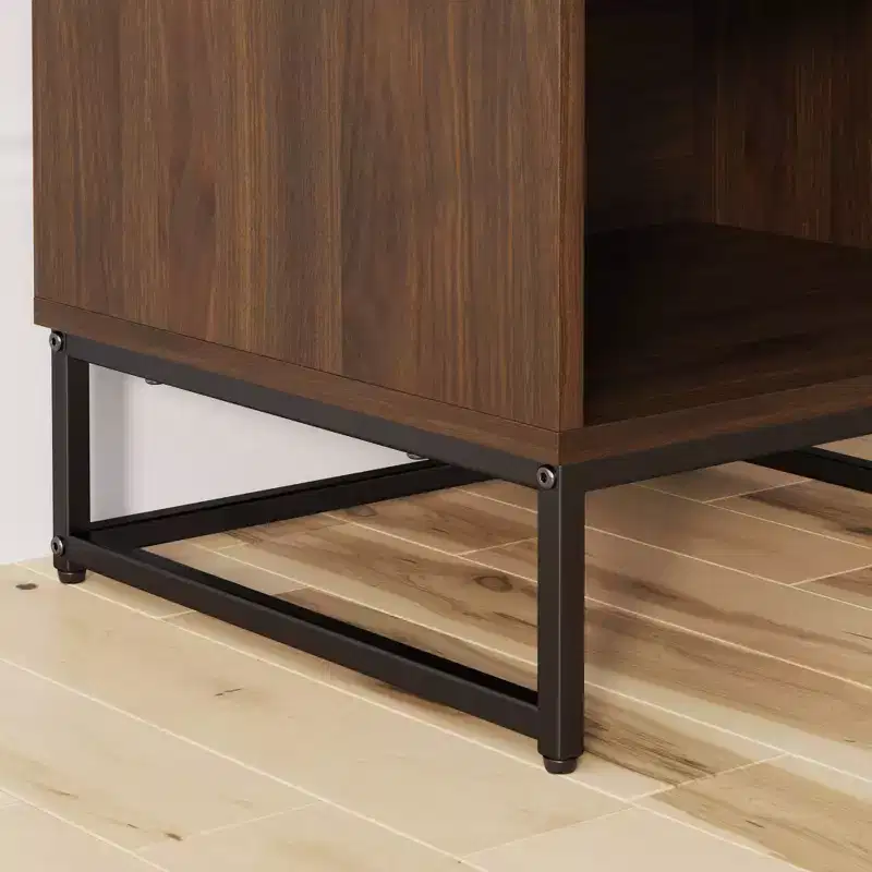 Herringbone Wood Cabinet