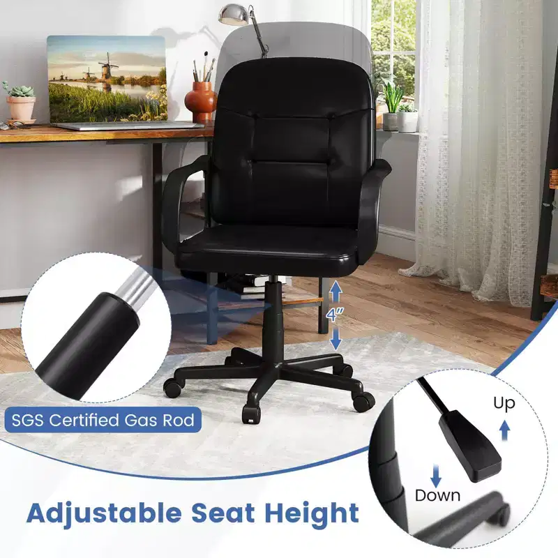 Ergonomic Mid-Back Executive Office Swivel Computer Desk Chair