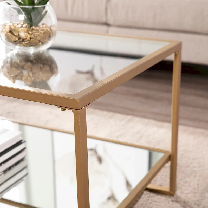 Glam Gold Metal Coffee Coffee Table