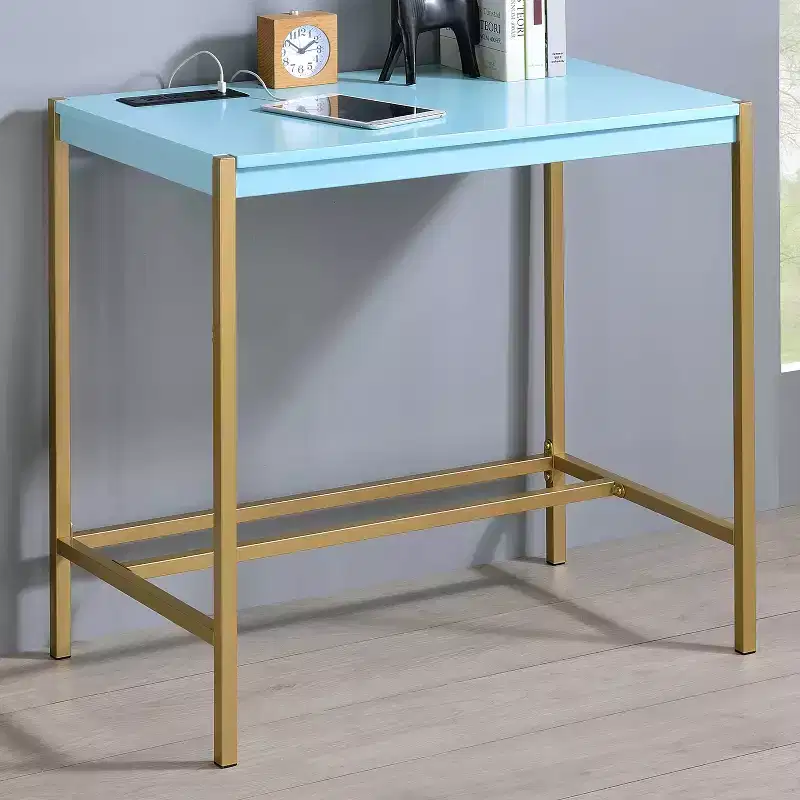 Steel & MDF Writing Desk with USB Port 29.75''H x 30''W x 18.13''D