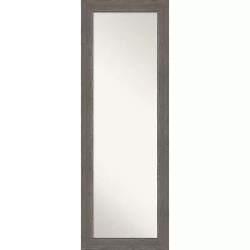 Non-Beveled Framed Full-Length Over-the-Door Mirror