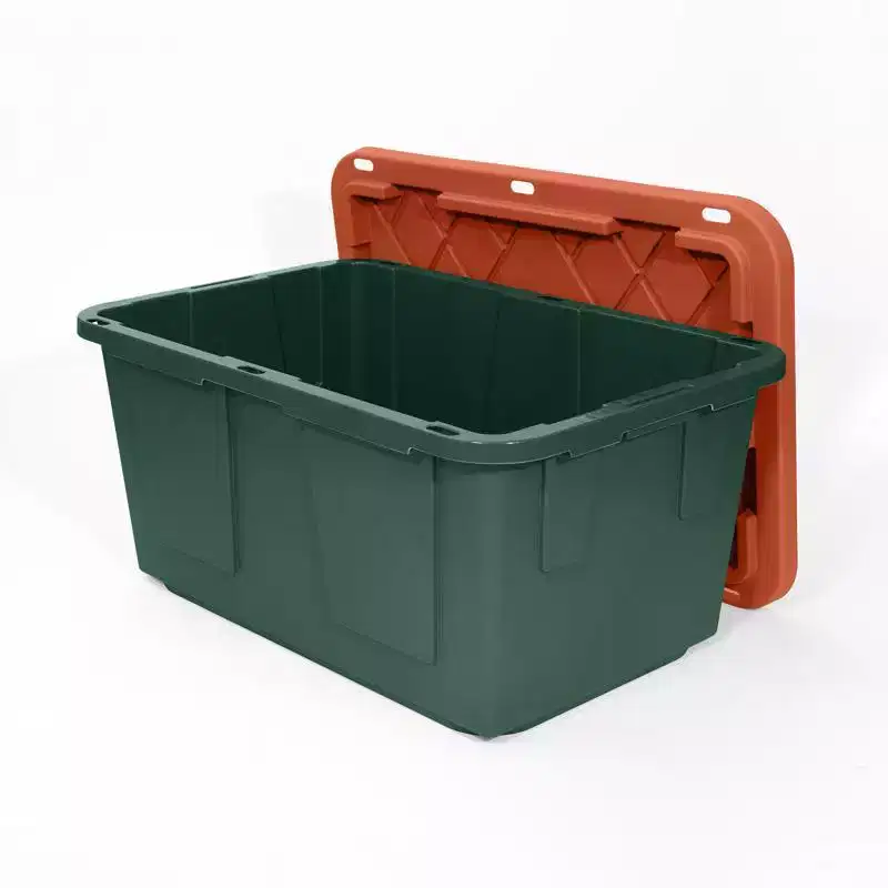 Pro. Grade 27 gal Storage Bin - Stackable - Green