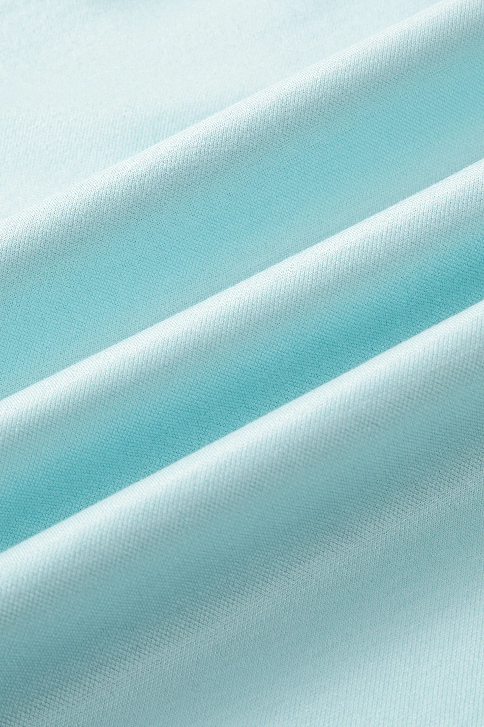 Cotton-Silk Jacquard Polo – Iced Aqua