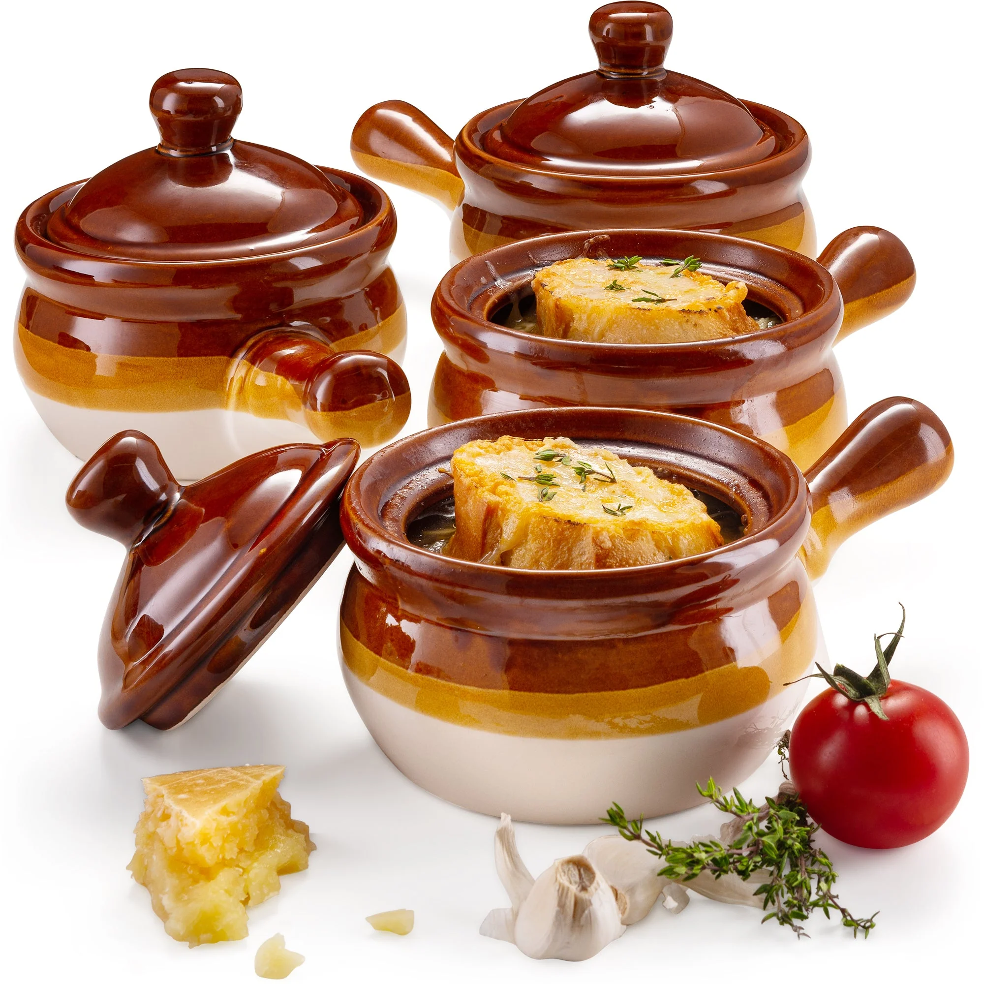 French Onion Soup Crocks, 15 oz, Set of 4