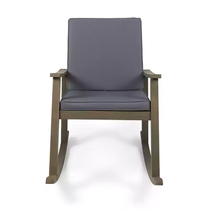 Christopher Knight Home Murad Modern Patio Acacia Wood Rocking Chair with Cushions